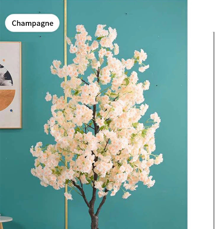 Decoration Artificial Cherry Tree Bonsai Wedding Indoor Living