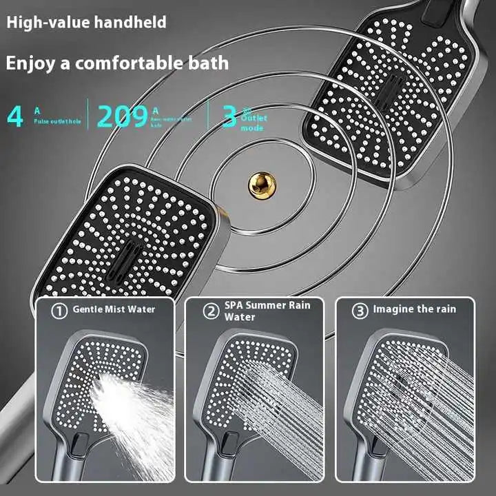 Back Spray Piano Digital Bathrooom Shower System Cold