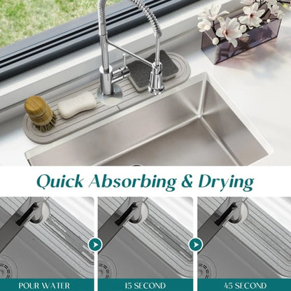 Faucet Mats Sink Water Absorbent Stone Sink Tray