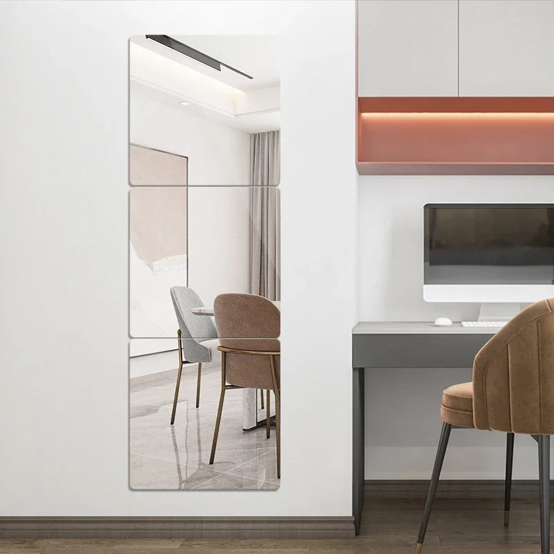2mm Acrylic Mirror Wall Stickers Unbreakable Acrylic Full