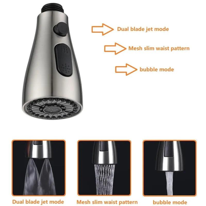 Multi-Functional Sink Faucet Spray Nozzle Head Tap In