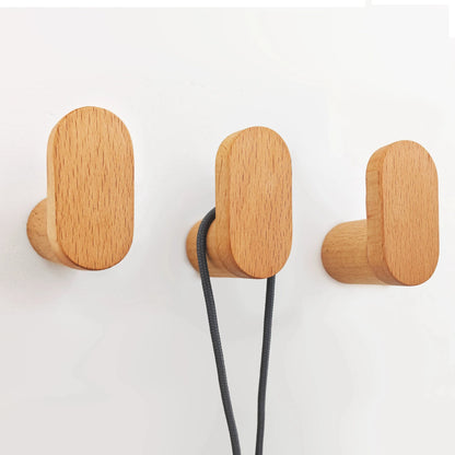Nordic Wood Clothes Hanger Wall Mounted Coat Hook