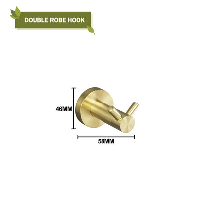 Brushed Gold Wall Mount Shelf Toilet Bath Hardware