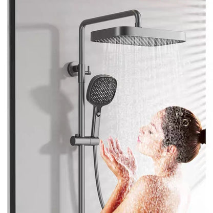 Brushed Gold Cold Bathroom Shower 12 Inch Rain