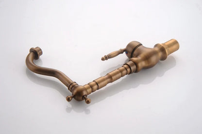 Bathroom Sink Faucet Antique Bronze Vessel Basin Faucet