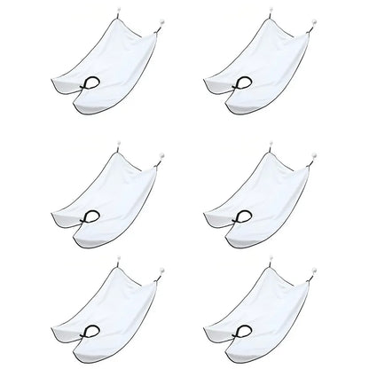 1-6pcs Men Beards Shaving Aprons Creative Wall Mirror