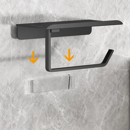 Wall Mounted Toilet Paper Holder No Drill Self