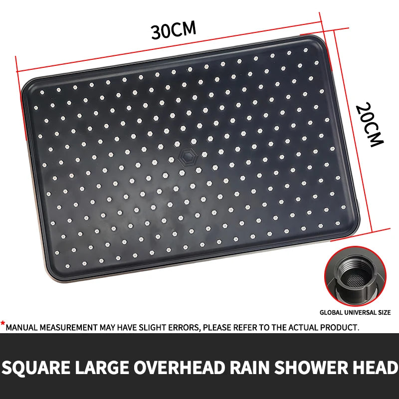 Air Boost High Pressure Large Overhead Rain Shower