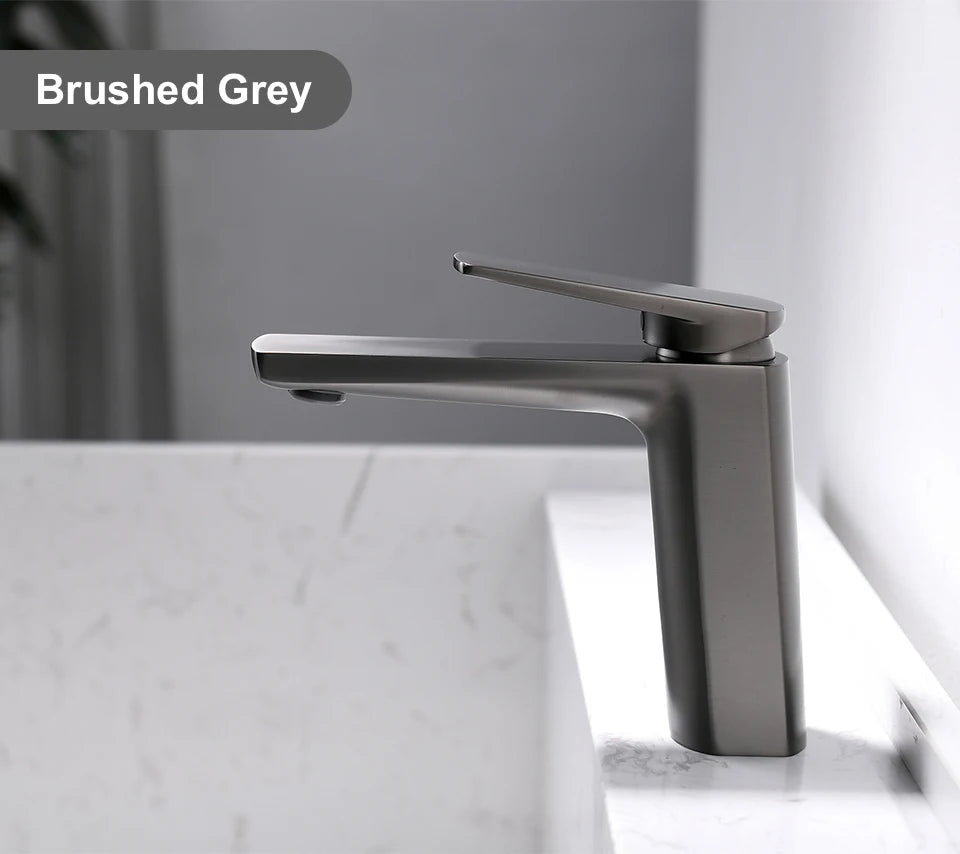 Vgx Brushed Gold Bathroom Faucets Square Basin Mixer