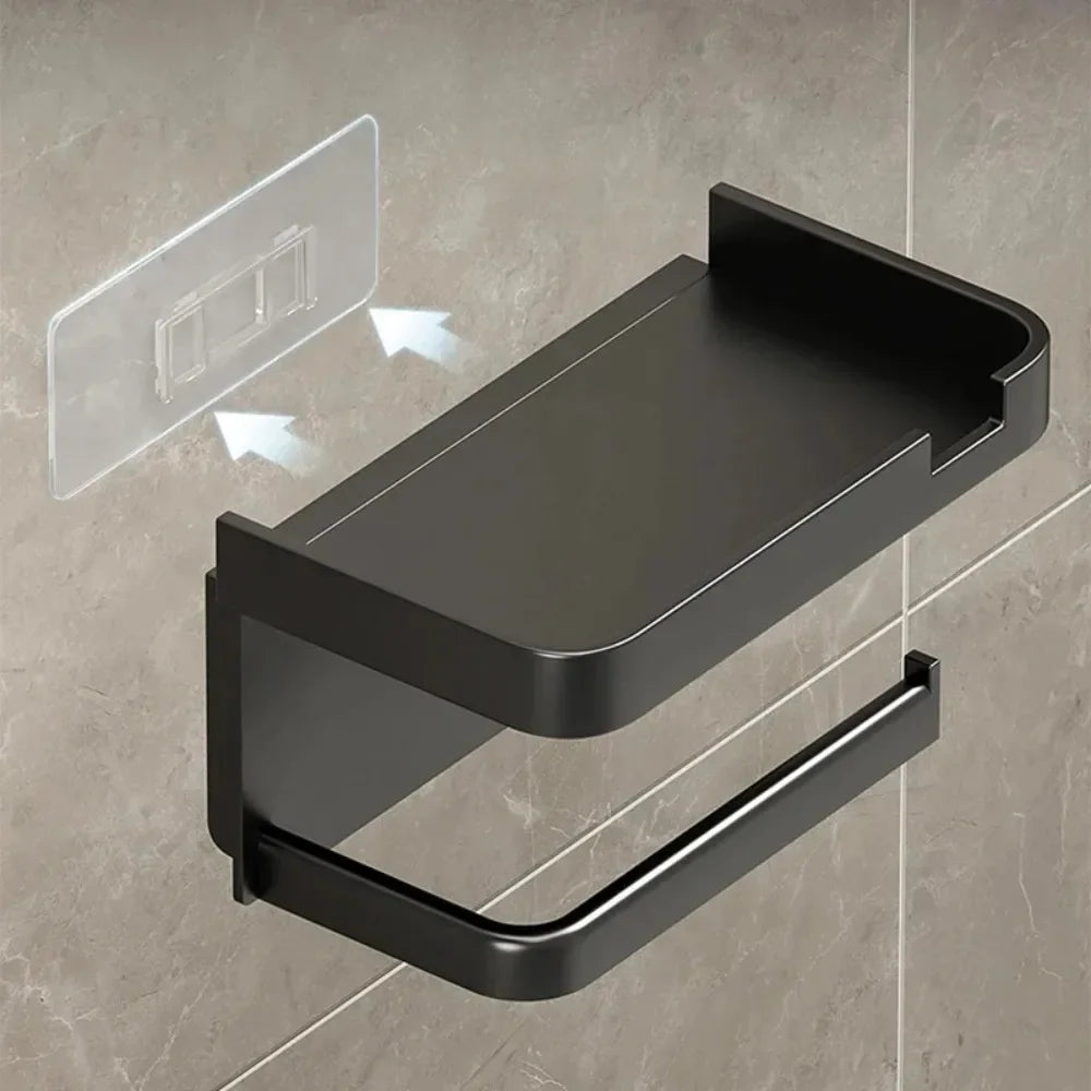 Toilet Paper Holder Plastic Storage Rack Towel Rack