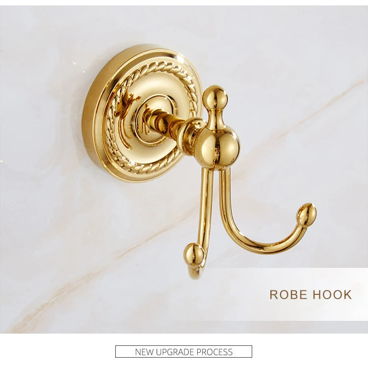 Gold Bath Hardware Bathroom Shelf Soap Dish Toilet