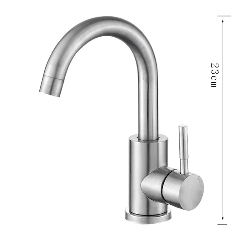 Bathroom Basin Faucet 304 Stainless Steel Cold Wash