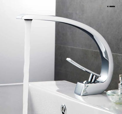Basin Faucet Modern Bathroom Mixer Tap Black Gold