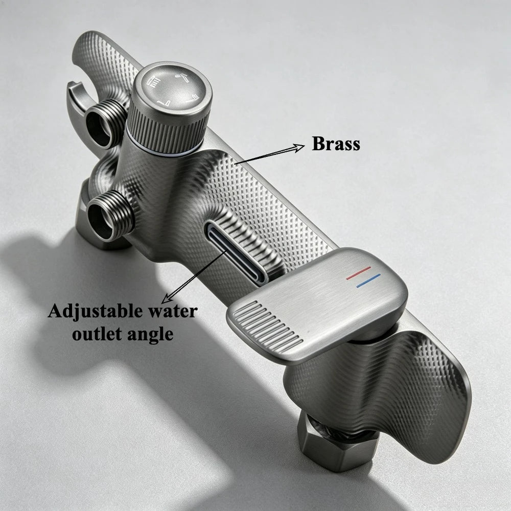 Four Ways Water Outlet Bathroom Shower System Wall