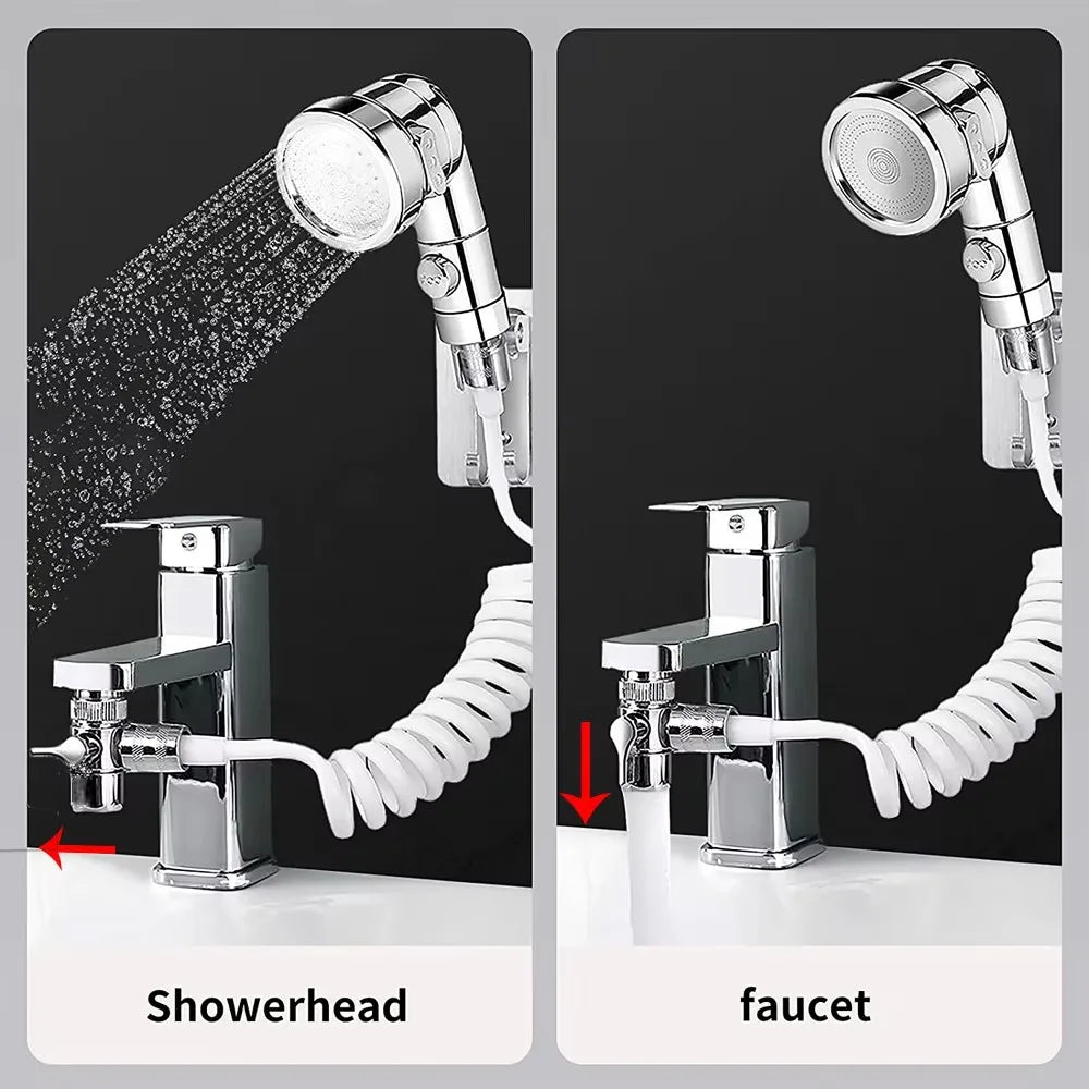 Shower Faucet Handheld Shower Head Spray Tap Extender