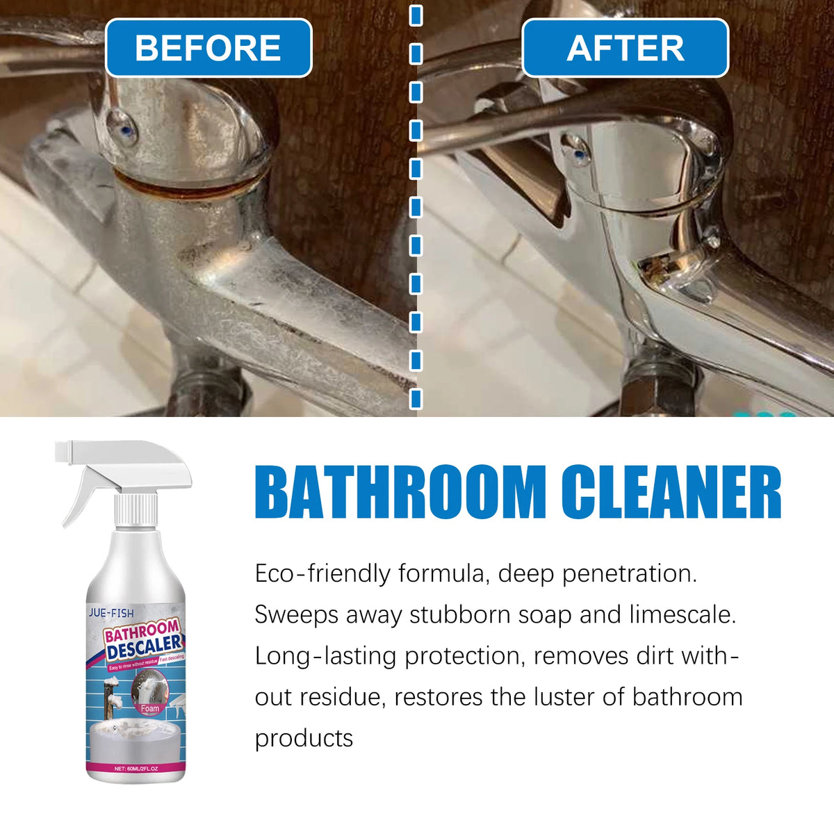 Bathroom Cleaner Shower Room Bathtub Scale Cleaner Washbasin