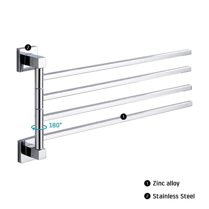 Towel Holder Stainless Steel Swing Arms Towel Rail