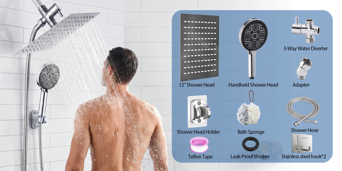 Shower Head Rain Shower Head Handheld Spray Combo