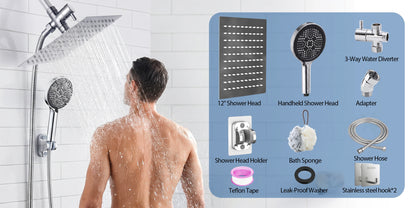 Shower Head Rain Shower Head Handheld Spray Combo
