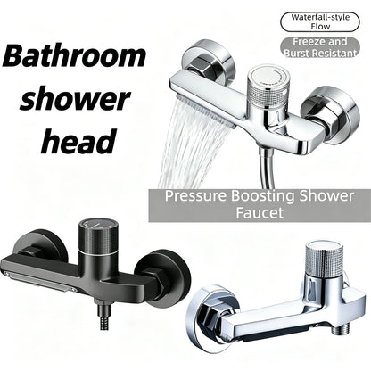 High Pressure Waterfall Shower Faucet Adjustable Temperature