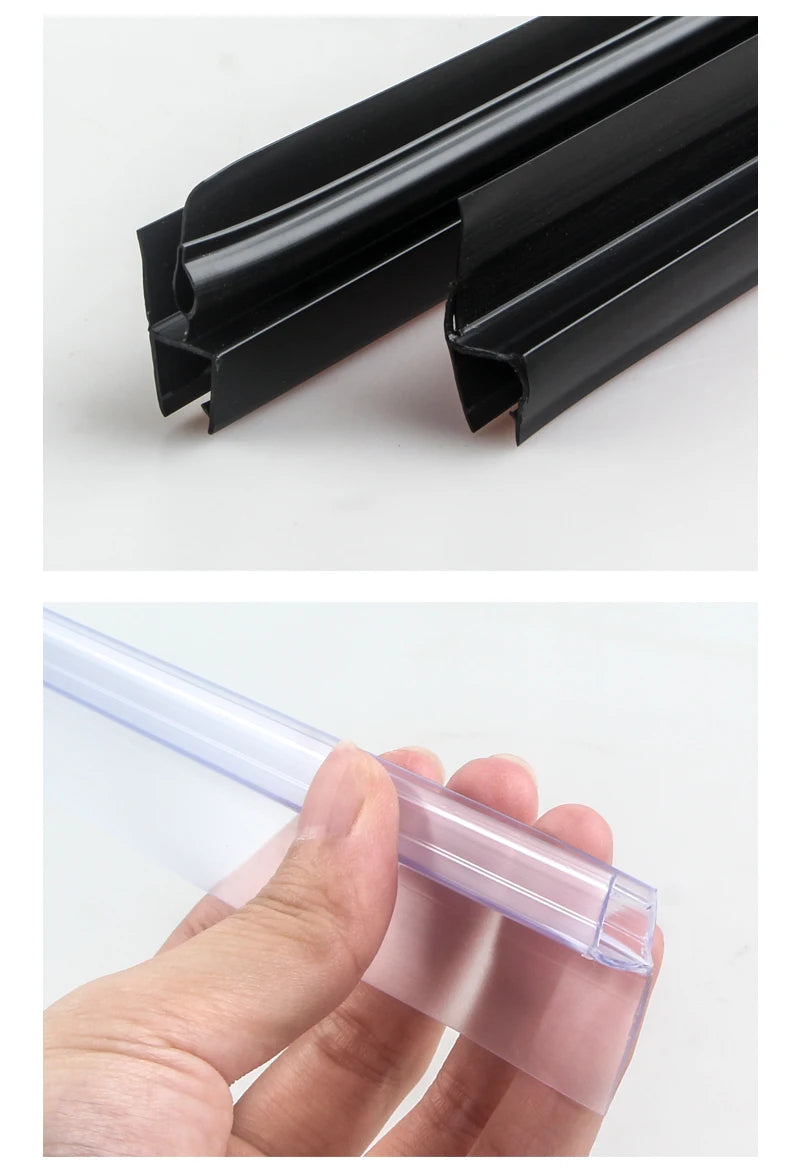 6/8/10/12mm Shower Screen Seal Strip Pvc Frameless Glass