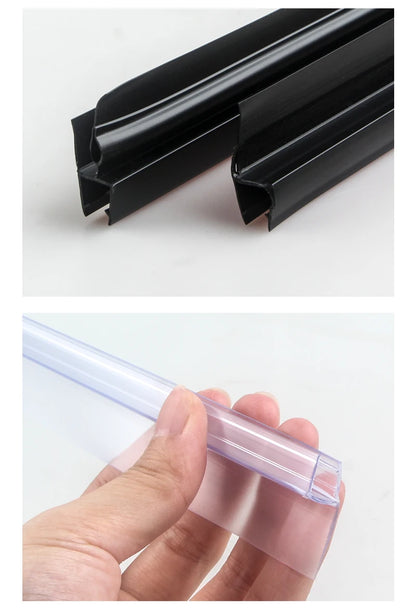 6/8/10/12mm Shower Screen Seal Strip Pvc Frameless Glass
