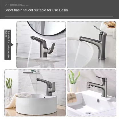 Cold Water Faucet Brass Valve Body Pull-Out Basin