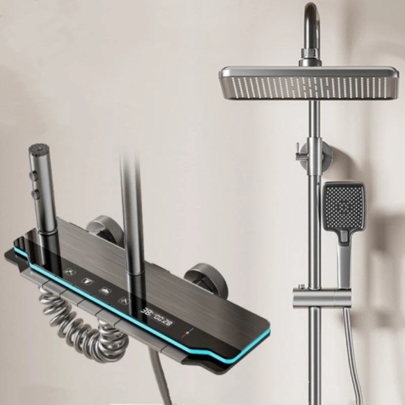 Ship Eu Luxury Bathroom Shower Faucet Digital Temperature