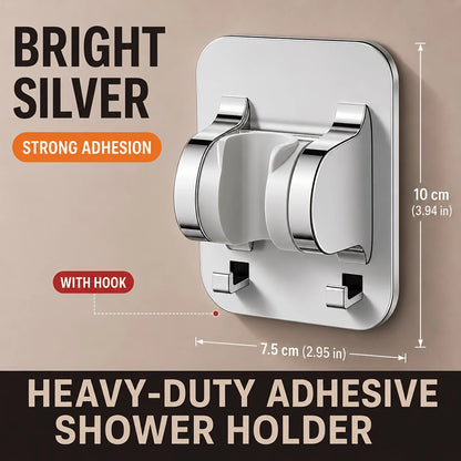 Adjustable Suction Cup Shower Caddy Bathroom Wall-Mounted
