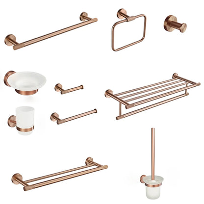 Brushed Rose Gold Toilet Brush Holder Toilet Paper