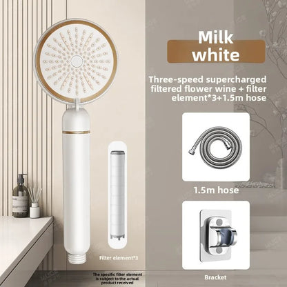 High Pressure Filter Shower Head Chlorine Removal Skin
