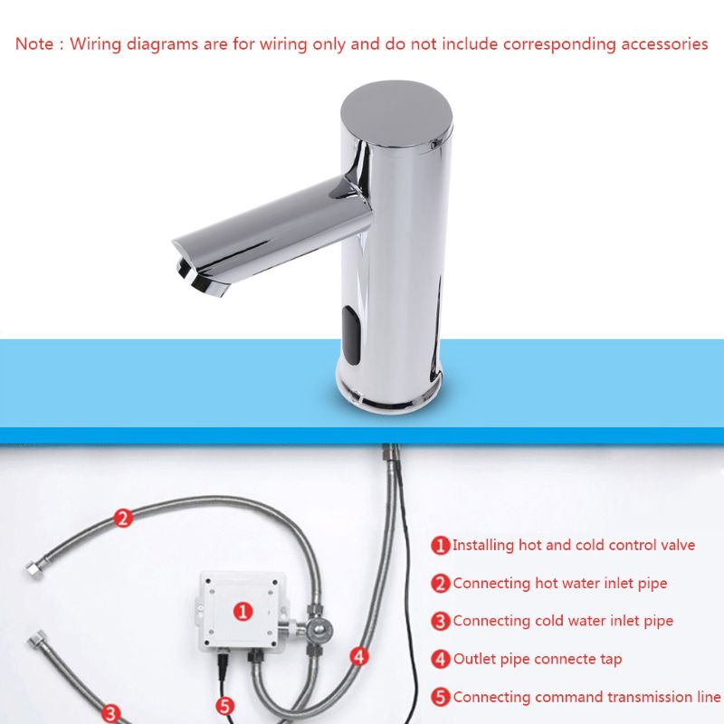 Bathroom Automatic Infrared Sensor Sink Faucet Touchless Basin