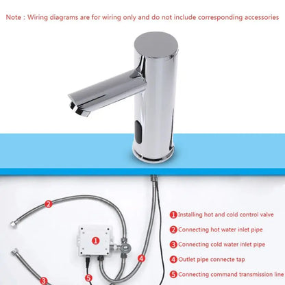 Bathroom Automatic Infrared Sensor Sink Faucet Touchless Basin