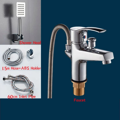 Basin Faucet Bathroom Bathtub Shower Faucet Handheld Shower