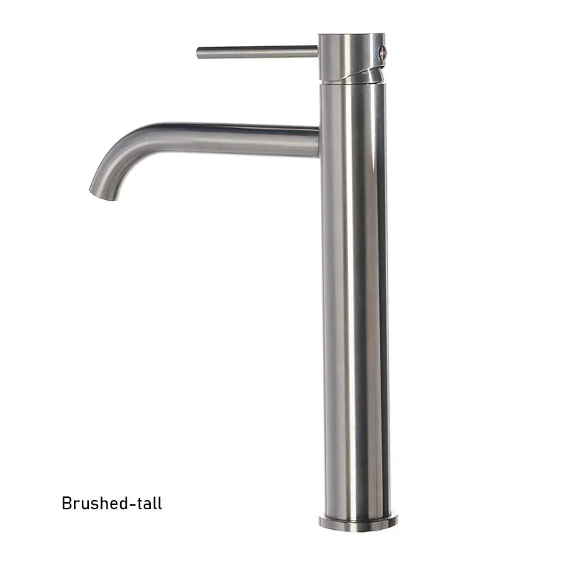 Brushed Gold Bathroom Basin Faucet Cold Mixer Water