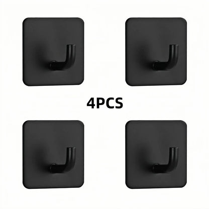 4pcs Strong Adhesive Wall Hook Sticker Hanging Coat