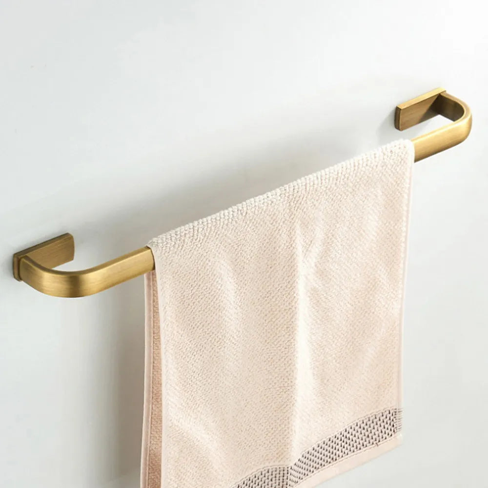 Antique Brass Square Bathroom Bath Hardware Wall Mounted
