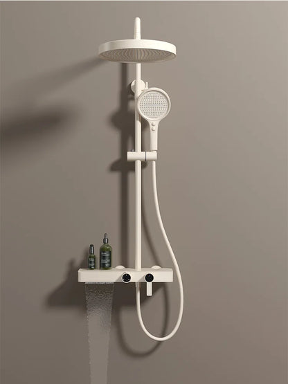 Brushed Gold Bathroom Shower Quality Brass Cold Bathroom