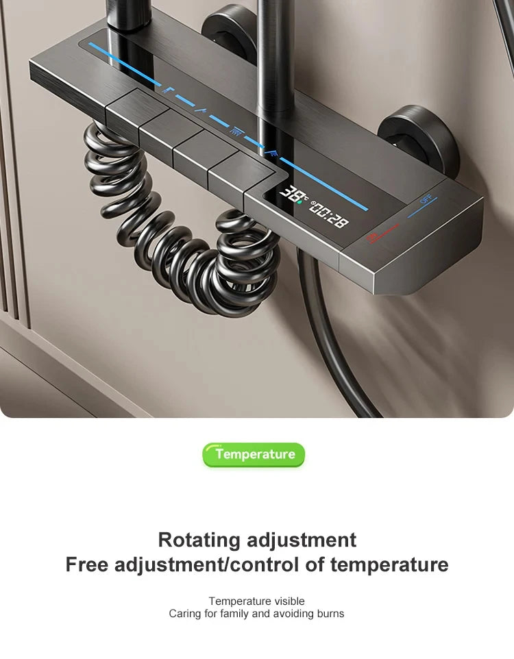 Bathroom Piano Key Ways Water Outlet Luxury Shower