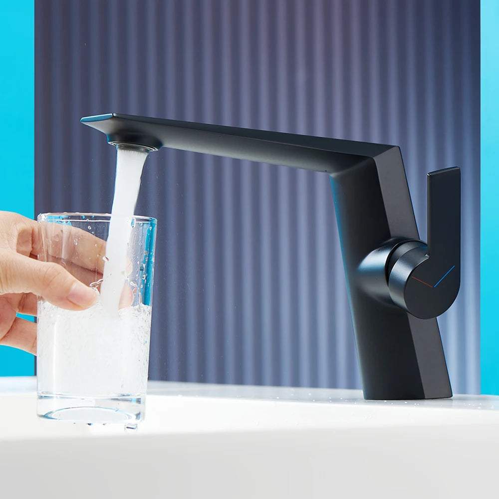 Basin Faucet Black Torneiras Bathroom Sink Faucet Handle