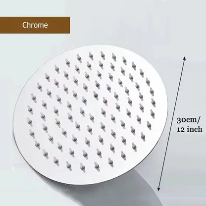 Rainfall High Pressure Shower Head 12/10/8 Inch Stainless