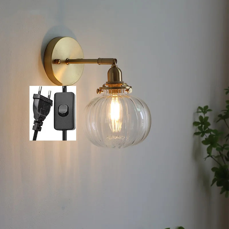 Iwhd Pull Chain Nordic Modern Wall Lamp Sconce