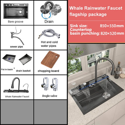 Waterfall Wash Vegetables Basin Stainless Steel Large Slot