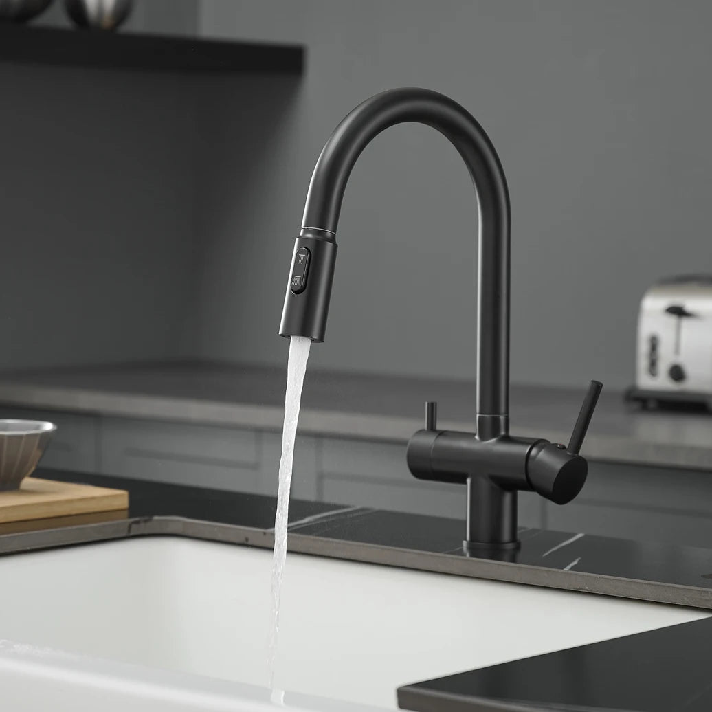 Pull Out Filter Sink Faucets Pull Down Cold