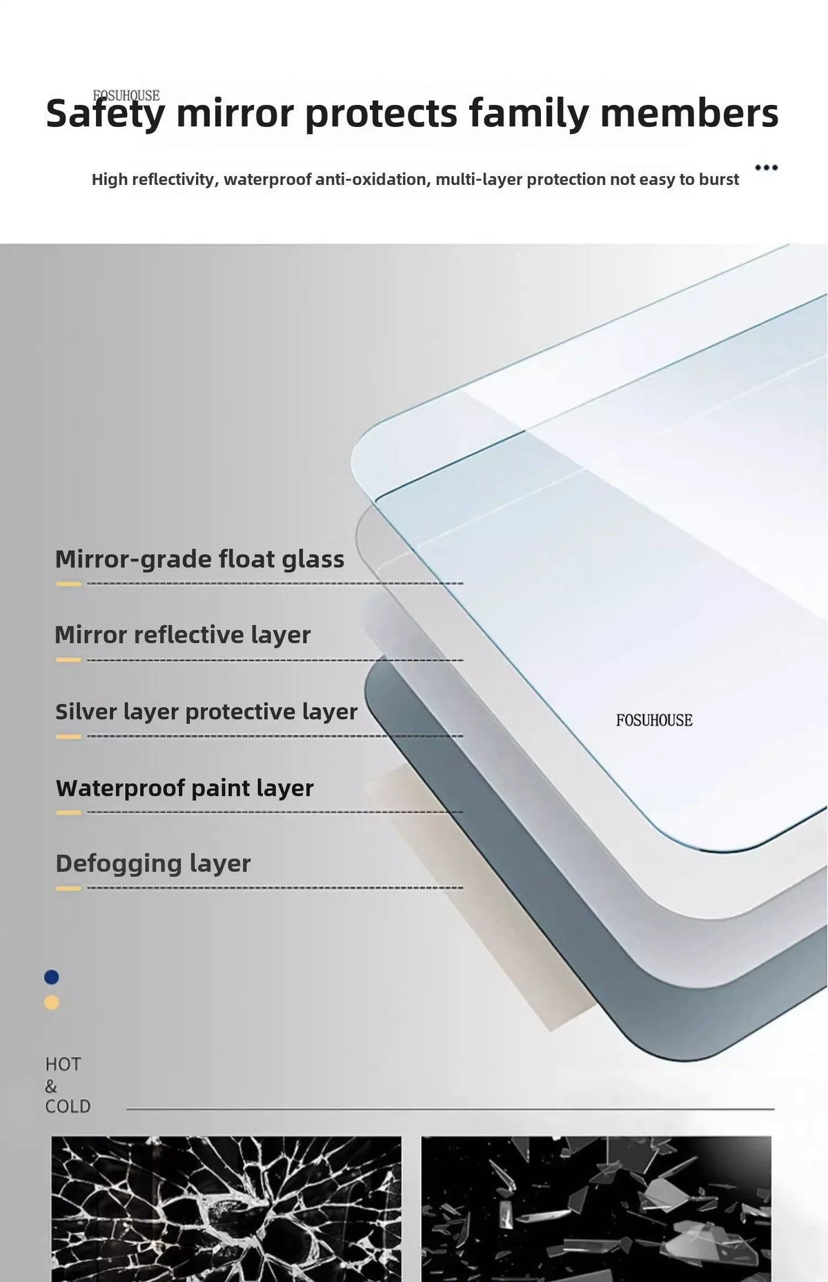 Smart Bathroom Mirror Storage Cabinet Light Bathroom Mirror