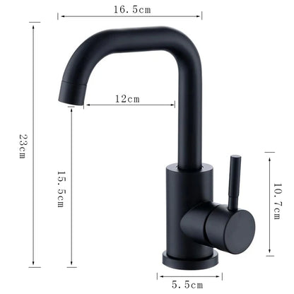 304 Stainless Steel Bathroom Basin Faucet Cold Wash