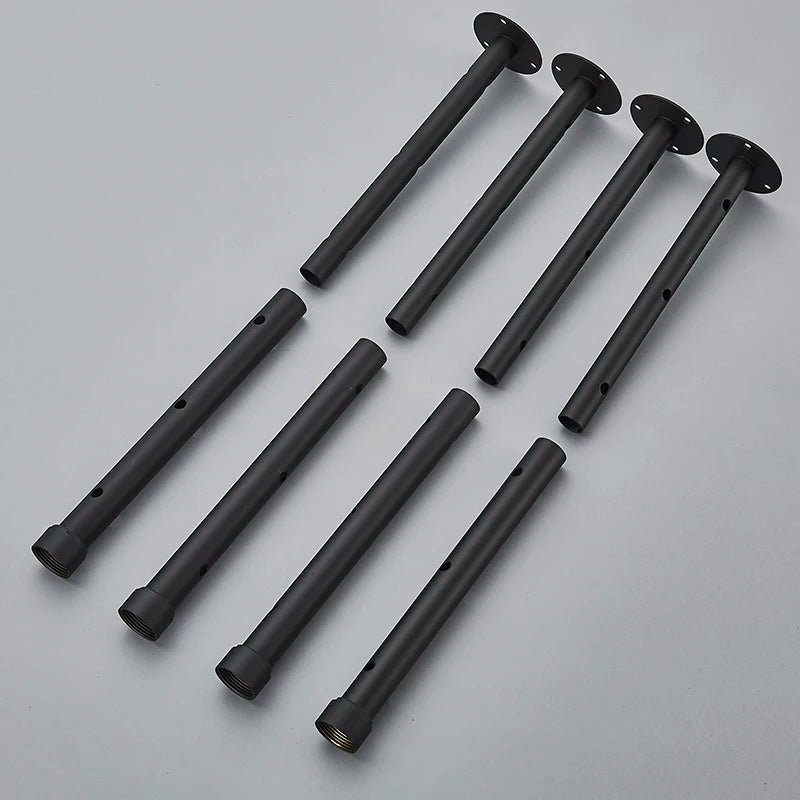 40 80cm High Pressure Led Shower Head Black
