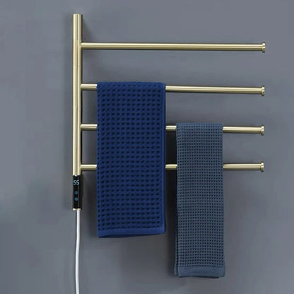 Bathroom Rose Gold Towel Warmer Touch Control Timing