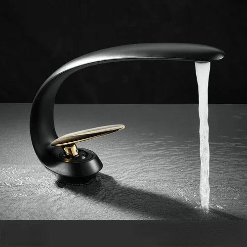 Creative Bathroom Sink Faucet Tap White Brass Wash