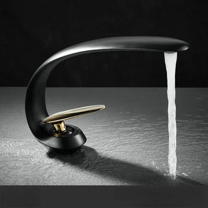 Creative Bathroom Sink Faucet Tap White Brass Wash